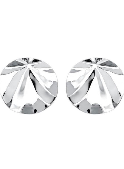 Conjunto Orgânico Martelado no Banho de Prata