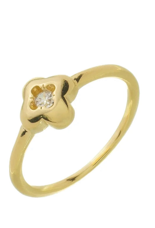 Anel Trevo com Zirconia