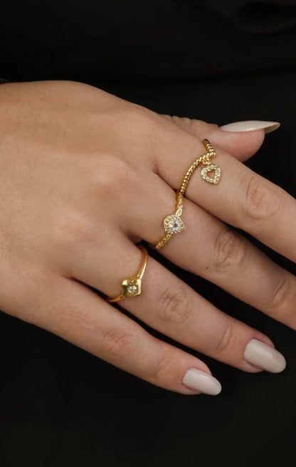 Anel Trevo com Zirconia