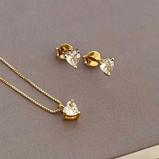 Conjunto Coração Zirconia
