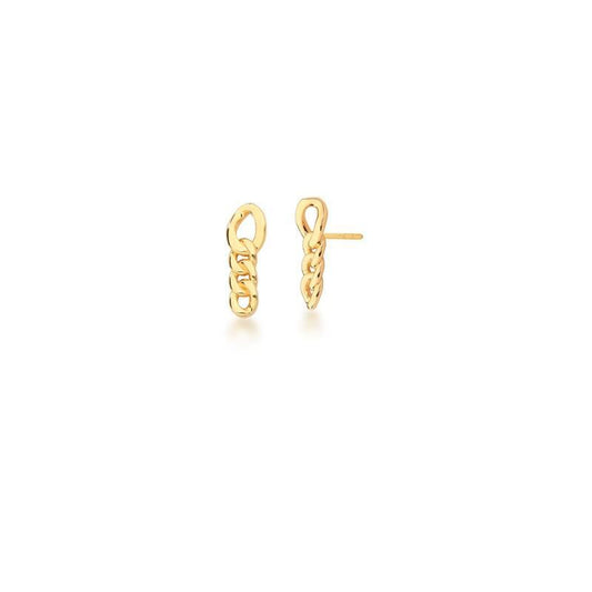 Brinco em Elos em Gourmet Banhado a Ouro
