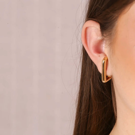 Brinco Piercing Dina G Folheado a Ouro 18K